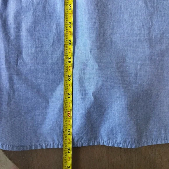 J. Crew Women’s Chambray Business Casual Dress Size 2 Blue & White Classy - Picture 7 of 8